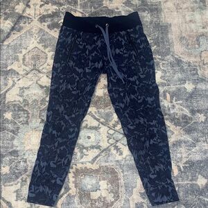 Athleta Navy Floral Joggers